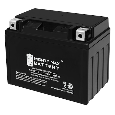 YTZ12S 12V 11Ah Replacement Battery For Motobatt MBTX9U